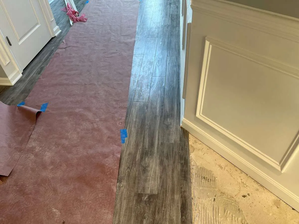 Completed marble shower restoration in Fairfield Plantation